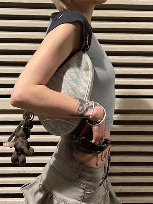 Contrast Raglan Slim Short Sleeve Tee-1