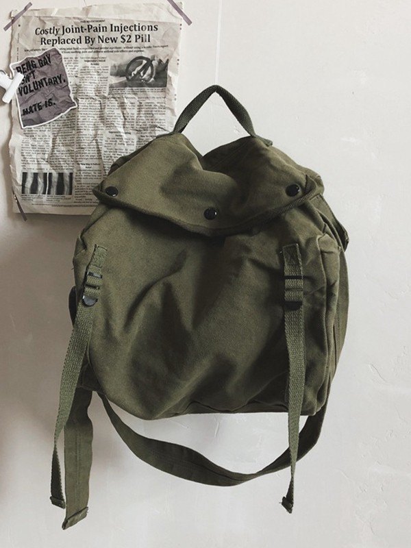 Vintage Large Canvas Messenger Bag-3